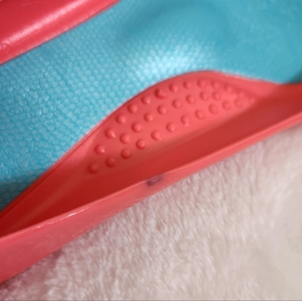 Oka B Taylor Coral Pink Rubber Jelly Ballet Slip On Flats Women Size US 8 EU 38 - Picture 14 of 14